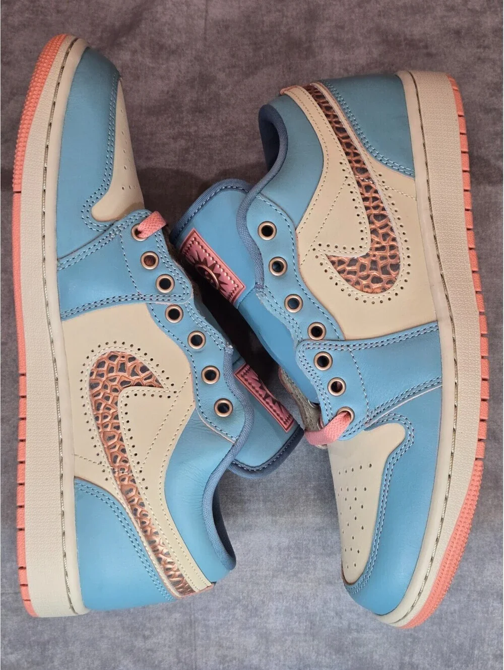 Air Jordan 1 Low Special Edition Somos Eternos, Turquoise (IM8120-464) Men's 12